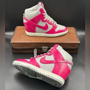 Wmns Nike Dunk Sky High Wedge 'Medium Grey Fuchsia'